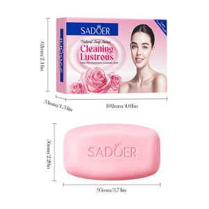 SADOER Savon <span class=keywords><strong>Nettoyant</strong></span> Multi-Usages au <span class=keywords><strong>Lait</strong></span> de Rose pour Peau Délicate, Hydratant, Régulateur de Sébum, Lissant et Rafraîchissant - Product Image 6
