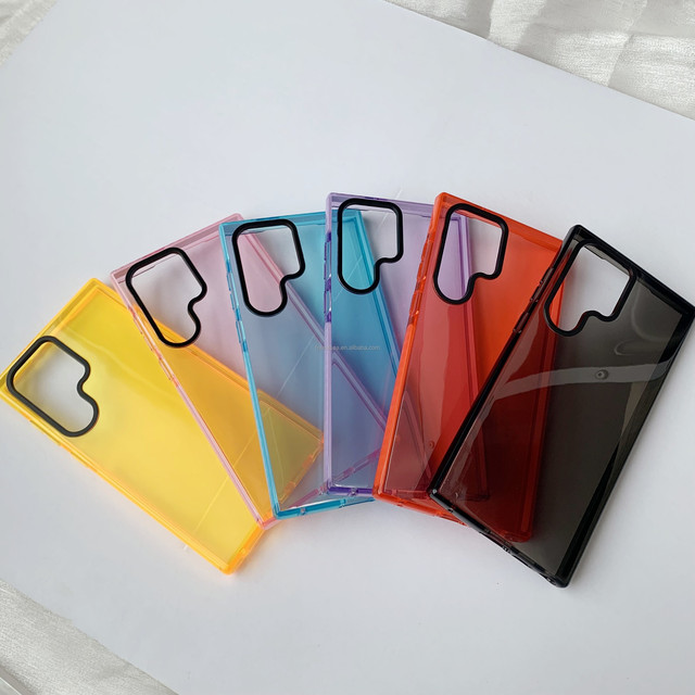 Fashion Color TPE Bumper Phone Case for Samsung S23 S22 Impact Mobile Phone Case for Samsung A14 A13 Phone Cover S23 ultra Case