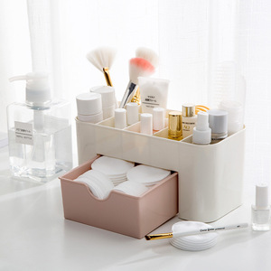 Multifunctional Desktop <b>Drawer</b> Cosmetic Organizer <b>Plastic</b> Simple Style With <b>Drawers</b> For Makeup <b>Storage</b> - Product Image 3