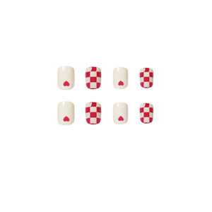 TSZS - Juego de 24 <span class=keywords><strong>Uñas</strong></span> Postizas <span class=keywords><strong>Cortas</strong></span> <span class=keywords><strong>Cuadradas</strong></span> de Moda, <span class=keywords><strong>Uñas</strong></span> Postizas de ABS de Cobertura Completa para Uso Diario - Product Image 6