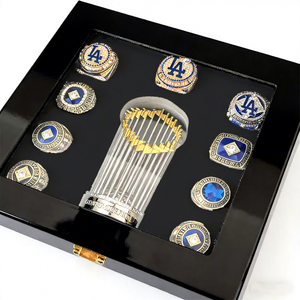 Nuevo Modelo 2025, Juego de Anillos de Campeonato de <span class=keywords><strong>los</strong></span> Dodgers de <span class=keywords><strong>Los</strong></span> Ángeles, Chapado en Oro de 18K, Aleación con Piedras Preciosas, Anillo Moderno, Regalo Conmemorativo para Fanáticos - Product Image 1