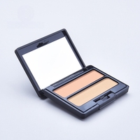Palette de fards à paupières de luxe moderne en ABS de qualité alimentaire, écologique, avec logo personnalisable en relief, marque LUMI, taille et couleur personnalisées