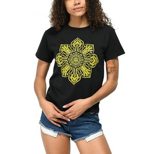 T-shirt imprimé personnalisé pour souper en coton doux pour petit ami pour femmes haut court de coupe régulière avec tissu tricoté de style Hip Hop BD 2025 - Product Image 3