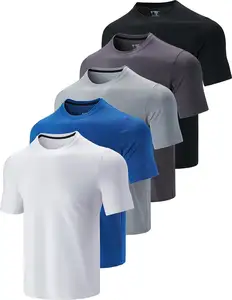 Shapershark工厂批发男士肌肉健身运动t恤男士透气运动t恤运动跑步衬衫