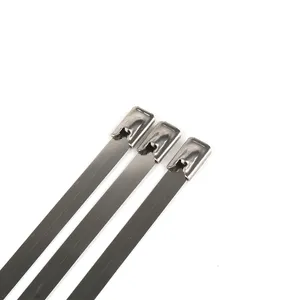 Ikat kabel pasokan langsung pabrik dapat disesuaikan 200mm standar Kustom 304 dasi kabel baja tahan karat aplikasi grosir Tiongkok