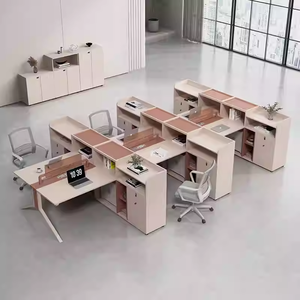 Double-<strong>person</strong> Financial <strong>Office</strong> <strong>Desk</strong> Facing Each Other Minimalist Workstation <strong>Office</strong> Seating Set Table And Chairs Combination - Product Image 4