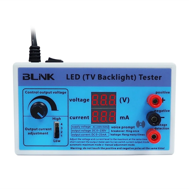 LED Lamp Strip Tester TV Backlight Tester Meter 0-230V Output Measurement Instrument Voltage Current Test Tool