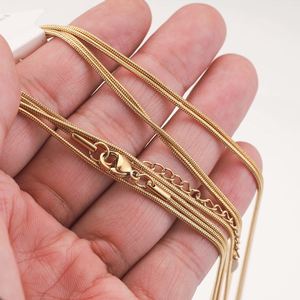 Herringbone <b>Silver</b> <b>Choker</b> Simple Pendant Mother Necklace 14K for Women Yiwu Stainless Steel Jewelry - Product Image 3