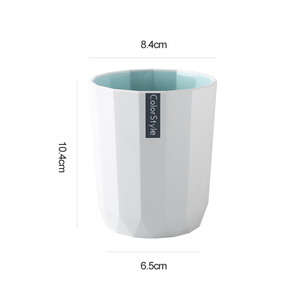 BPA Free 14 oz tazza di plastica riutilizzabile Logo personalizzato per il caffè latte Gargle collutorio bagno set tra cui porta spazzolino da denti tazza - Product Image 6