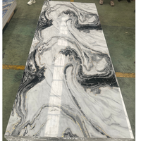 Panneau mural en PVC à design marbre, directement de l'usine, revêtement UV, imperméable, ignifuge, pour la décoration intérieure des salles de bain, des hôtels et des entrepôts