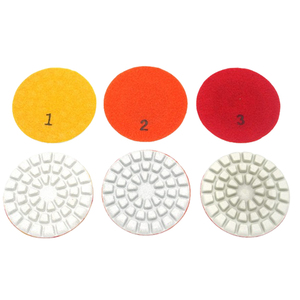Alta Calidad 4 pulgadas 100mm1 #   2 #   Discos de Pulido Húmedo de Diamante en Forma de Estrella de 3 Pasos para Terrazo, Cerámica, Mármol, Hormigón y Granito - Product Image 6