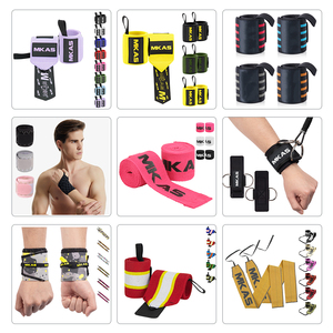 LADYGLOW Nuevo Diseño, Muñequeras Deportivas con Logotipo Personalizado <span class=keywords><strong>para</strong></span> Levantamiento de Pesas, Entrenamiento de Fuerza, Gimnasio - Product Image 6