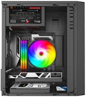 Boîtier d'ordinateur de jeu ITX Micro ATX en acier noir, châssis compatible avec une carte graphique de 270 mm et un refroidisseur de processeur de 155 mm, avec panneau frontal en maille