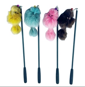 מפעל מותאם אישית באיכות גבוהה חתול קטיפה צעצוע אינטראקטיבי חתול טיזר צעצוע עם קטיפה - Product Image 4