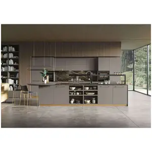 2021 Modern High-end Kitchen Cabinet Stainless Steel Factory Direct Kitchen Cabinet Furniture Series