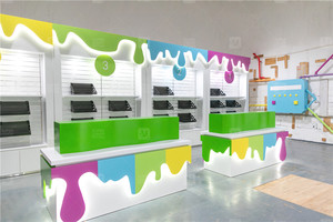 Présentoir de salle d'exposition coloré mignon cadeau fête Boutique meubles magasin de jouets à la mode Design d'intérieur enfants Slime boutique présentoir - Product Image 2