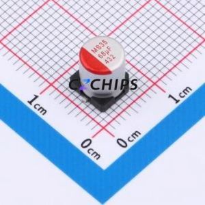 Condensateur électrolytique hybride solide-liquide en aluminium GMS1V686M0607PZ SMD, D6.3xL7.7mm - Product Image 1