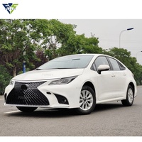 Pour Corolla 2019 2021 2021 mise à niveau vers le kit de carrosserie Lexus LS Style pare-chocs avant et arrière avec échappement à calandre