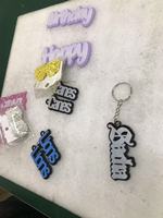 Bijoux de collier pendentif acrylique coloré personnalisé Logo gravé
