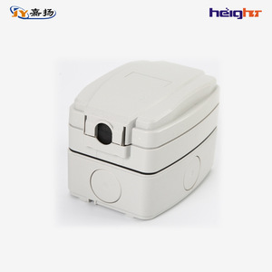 ซ็อกเก็ตกันน้ำกลางแจ้งสูง TC318มาตรฐานสหภาพยุโรป IP66 230V ABS วัสดุเดียว - Product Image 3
