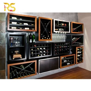 Armoire à vin murale moderne de luxe Foshan, étagères à vin en acier inoxydable, armoire à vin intégrée pour le <span class=keywords><strong>salon</strong></span> - Product Image 4