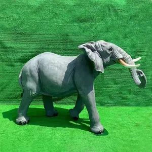 Escultura de animal em bronze para jardim, logotipo personalizado multiuso de elefante de alta qualidade