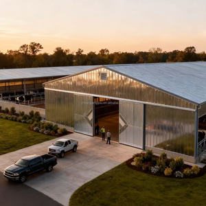 Desain Modern Industrial Gudang Pembiakan Struktur Baja Prefabrikasi Kandang Ayam Kandang Unggas Rumah Pertanian - Product Image 4