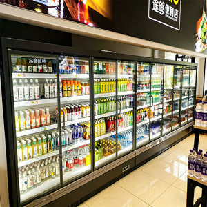 Congelatore Verticale Commerciale per Supermercati, Frigorifero con Porta in Vetro, Espositore Refrigerato per Carne, Vitrina Frigorifica - Product Image 5