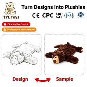 Oso de Peluche Personalizado con Peso, <span class=keywords><strong>Animal</strong></span> de Peluche con Gravedad para Ayuda Sensorial y Calmante para Dormir, Juguete Terapéutico con Peso, Fabricante OEM - Product Image 1