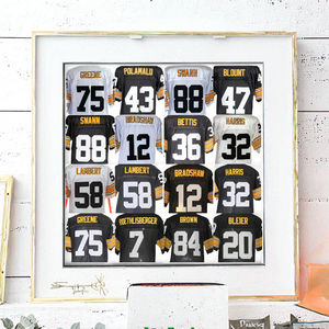 Maillots de football américain rétro cousus à l'ancienne, 32 équipes, manches courtes - Product Image 3