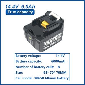 Batería de Iones de Litio de 14.4V y 6.0Ah para Herramientas Eléctricas <span class=keywords><strong>Makita</strong></span>, Taladros Inalámbricos, Reemplazo para BL1430 BL1440 BL1450 BL1460 - Product Image 4