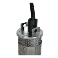 CLASSEMENT DC Système de pompe de puits à eau submersible à énergie solaire 24v Fontaine solaire Pompe à eau Acier inoxydable Câble Théorie Toit