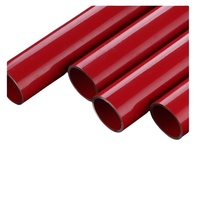 Tuyau d'incendie / Tuyau d'arrosage / Tuyau d'incendie peint en rouge