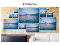 Éclaboussures de fruits multiples sur le dessus de l'eau Effet verre acrylique Inspirational Kitchen Home Wall Art Grande toile prête à accrocher