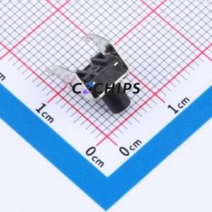 TS013-CBW0EH8.0 Tactile Switch Through hole-4P,7.5x7mm Switch Single Pole Single Throw Round Button 1.8N Right Angle Insert - Product Image 2