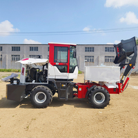 Camión Mezclador de Concreto Autocargable 4x4 con Motor Diésel, Mezcladora de Cemento Móvil para Construcción