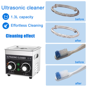 Nettoyeur à ultrasons commercial 60W 40kHz avec minuterie numérique pour le nettoyage de <span class=keywords><strong>bijoux</strong></span>, d'objets dentaires et de bains, réservoir de 1,3L - Product Image 5