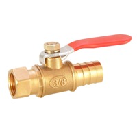 Válvula de bola manual de latón para gas y agua 1/2-2 Conexión NPT de 1/2 pulgadas Sellado de PTFE de alta presión 600 Wog