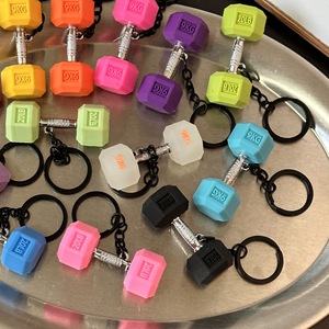 Best Selling Sporty Mini 3d Metal Dumbbell Keychain Gym Lover Gift Bag Charm <b>Car</b> <b>Key</b> <b>Ring</b> Accessory - Product Image 4