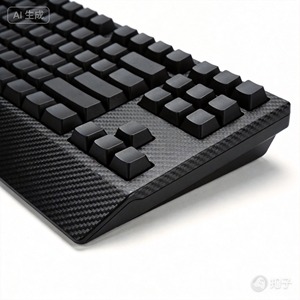 Teclas de Teclado 100% Fibra de Carbono Tejida con Patrón Náutico y Marino, Accesorios Anti-Tirón - Product Image 1