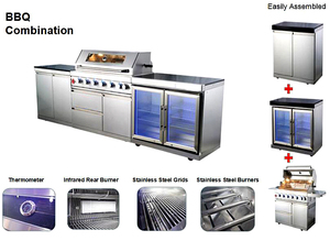 Prix de gros Barbecue à gaz d'extérieur Brûleur en acier inoxydable Brûleur latéral Facile à nettoyer 90000BTU Dispositif de sécurité de la flamme Extérieur - Product Image 5