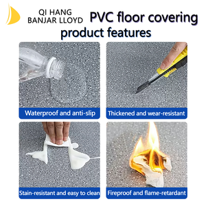 Suelo vinílico de PVC duradero, resistente al agua y al fuego, libre de formaldehído, para apartamentos de lujo. - Product Image 4