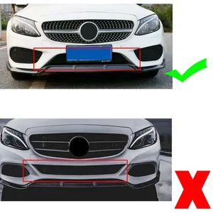 ลิ้นกันชนหน้ารถยนต์สำหรับ C Class W205 C205 C200 C200L C260L 2015-2021 ดิฟฟิวเซอร์ สปลิตเตอร์ สปอยเลอร์ ชุดแต่งภายนอก - Product Image 2