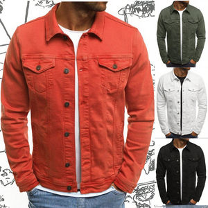 Ventes en gros de vestes décontractées à simple boutonnage de haute qualité pour hommes, vestes en jean rétro vintage en coton lavé, personnalisées pour hommes - Product Image 2