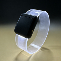 Bracelet lumineux à haute luminosité, logo personnalisé, bracelet LED contrôlé à distance, bracelet LED à commande DMX pour événements, KTV, bar