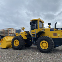 Chargeuse sur pneus Komatsu WA470 d'occasion, composants d'origine, faible nombre d'heures de fonctionnement, en stock