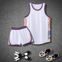 Conjunto de Camiseta de Baloncesto sin Mangas OEM ODM, de una Sola Capa, 100% Poliéster, Secado Rápido, Transpirable, para Hombre y Jóvenes, Ropa Deportiva en Blanco para Equipos