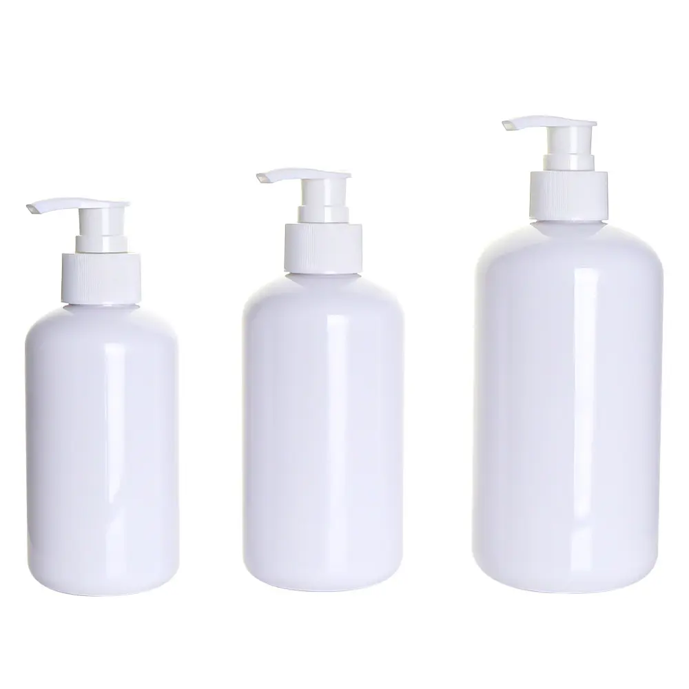 Contenitore cosmetico per la crema per il trucco e il lavaggio del corpo bottiglie di plastica bianca per Shampoo pompa Dispenser per tappo Spray 17Oz colorato