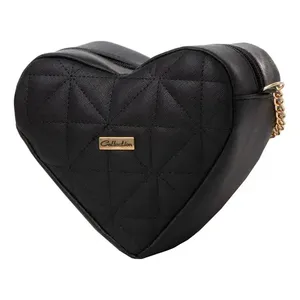 Bolso Bandolera Negro para Mujer Fana Bonita Ayana, Acolchado, de PU Impermeable, con Correa de Cadena, Estilo Bohemio, para Uso Diario - Product Image 1