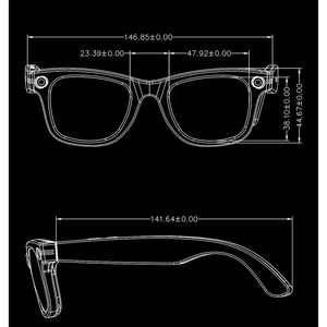 2026 W610 AI-очки, аналогичные Ray-Ban Meta, с функцией прослушивания голоса, воспроизведения музыки, камерой 800W, AI-переводом, шумоподавлением и защитой от тряски - Product Image 6